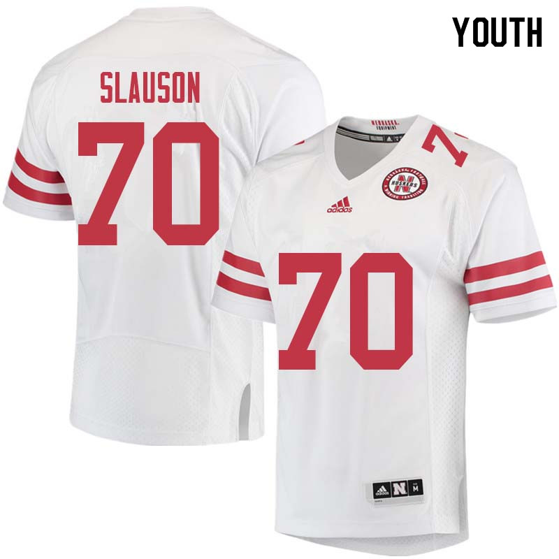Youth #70 Matt Slauson Nebraska Cornhuskers College Football Jerseys Sale-White